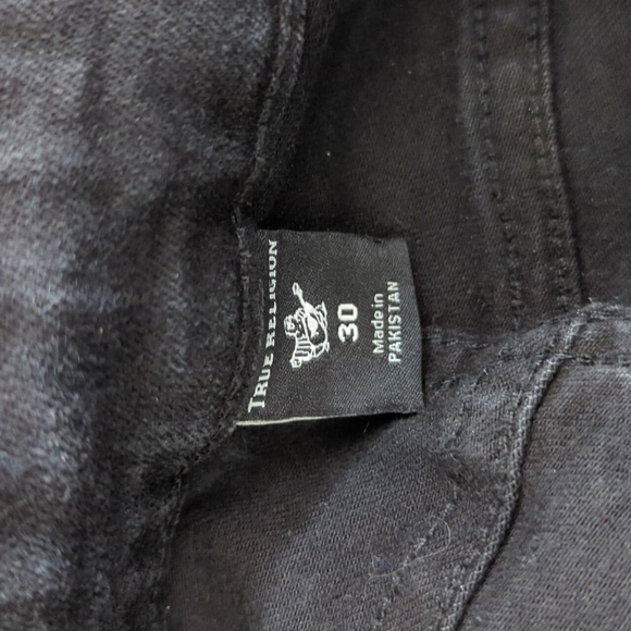 True Religion Black Rinse Jennie Curvy High Rise Skinny Jeans Size 30 - Picture 15 of 16
